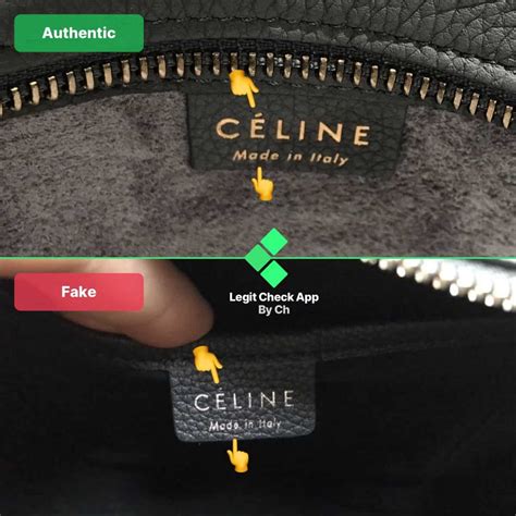 celine bag authentic vs fake|how to authenticate a celine bag.